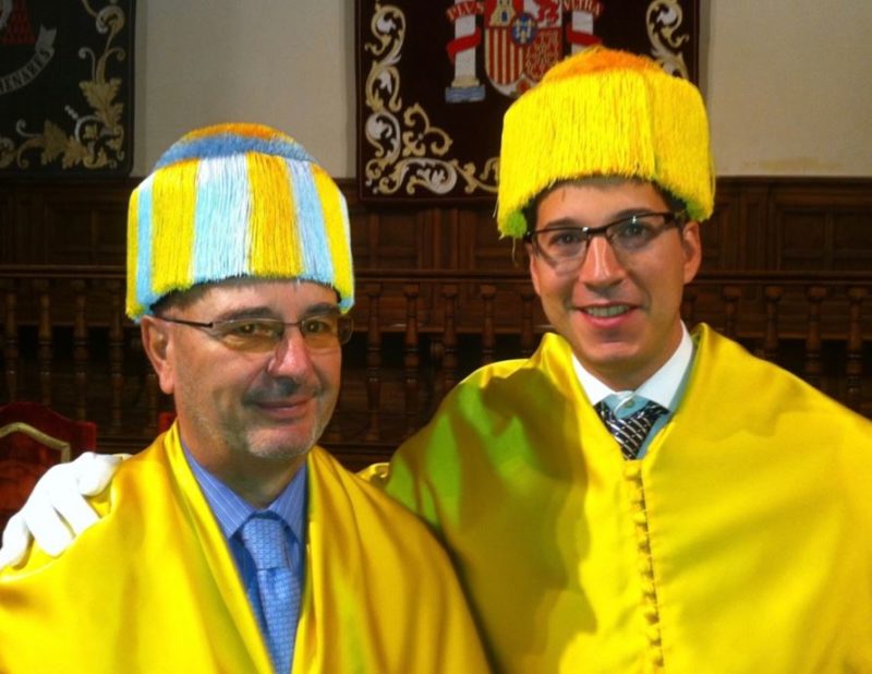 Dr. Prof. Fernando Noguerales, catedrático de Cirugía de la UAH junto con el Dr. Macía Colón