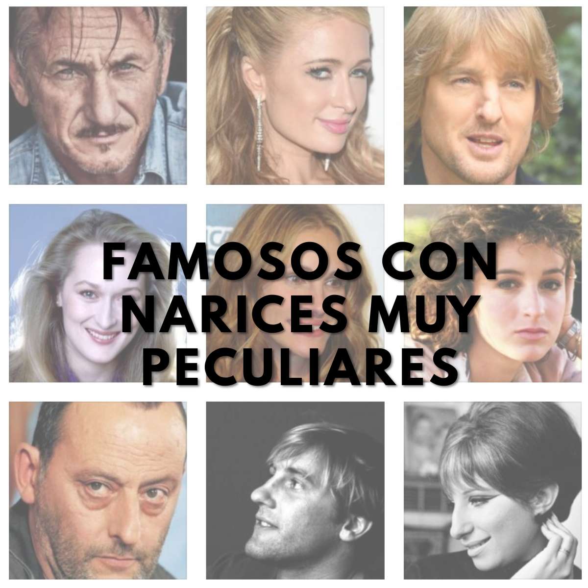 Famosos con narices peculiares