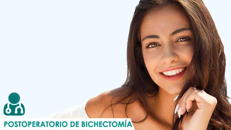 Mujer tras el postoperatorio de bichectomia